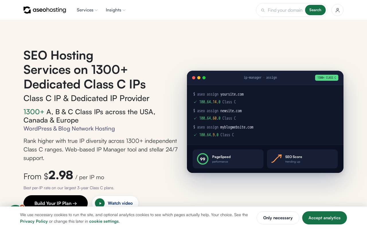 ASeoHosting 官网截图